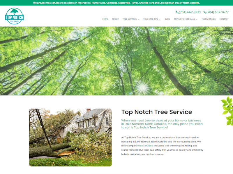 Our New Website is Live! | Top Notch Tree Service